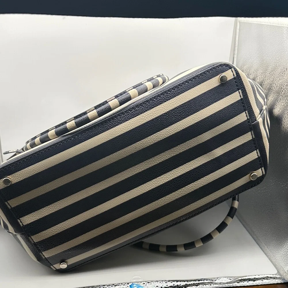 Kate Spade Striped Tote with Storybook lining